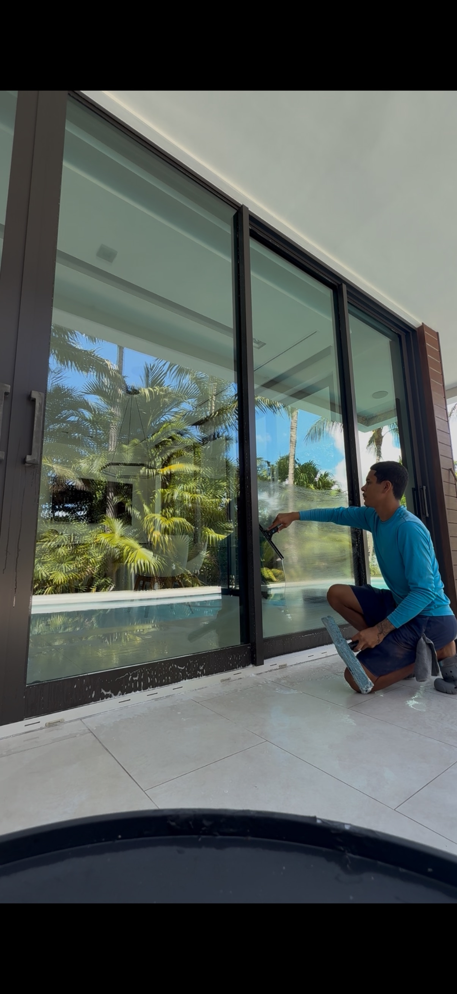 Monthly maintenance pressure washing