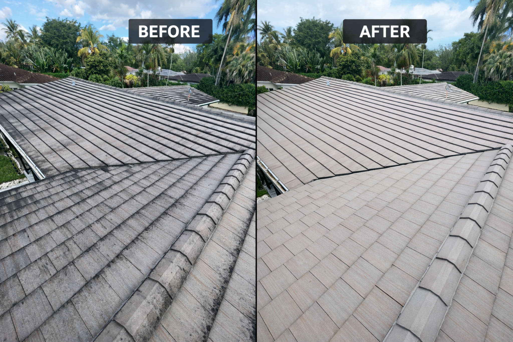 Before and after results